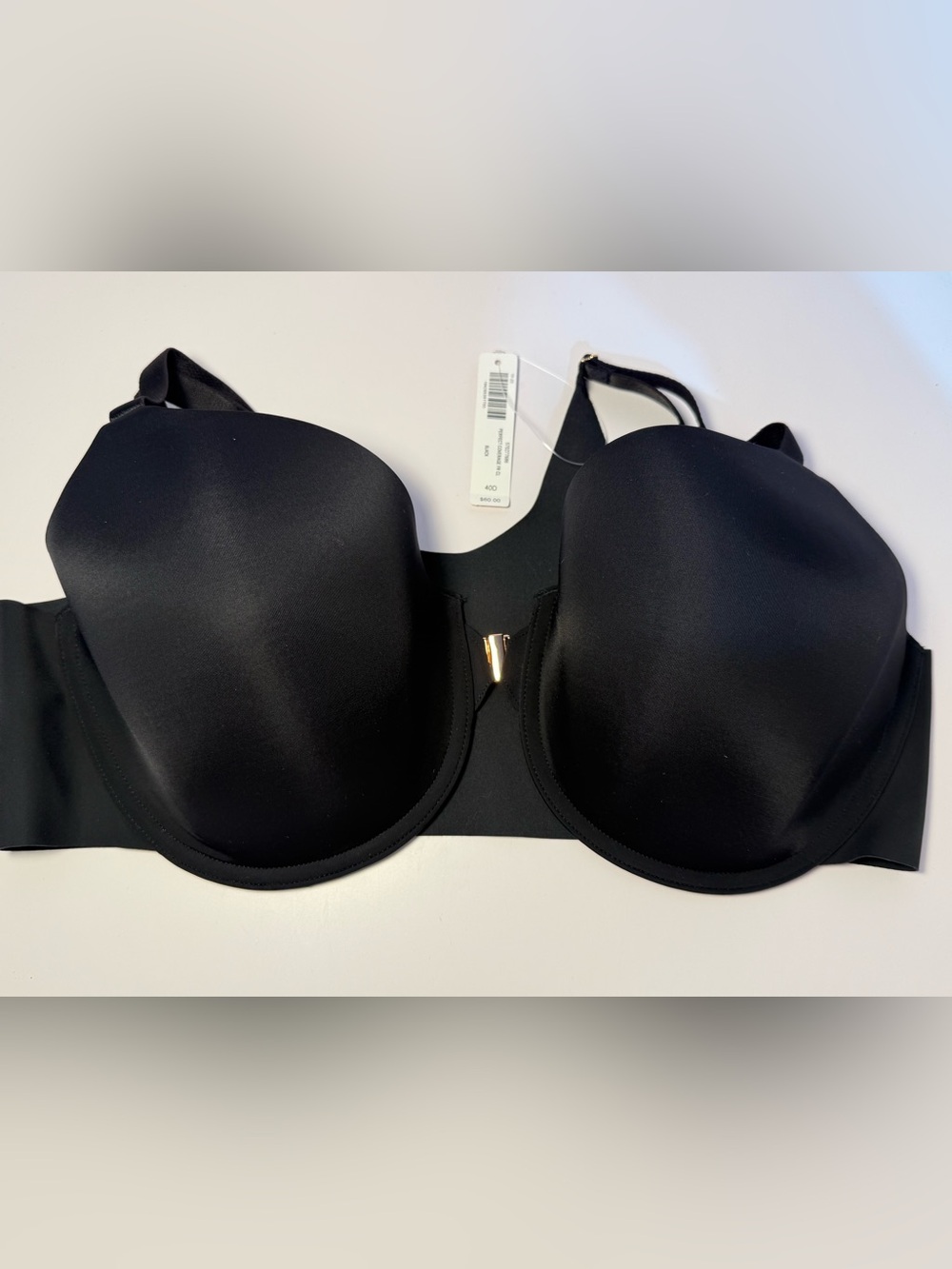 Soma Black vanishing 360 perfect coverage FR CL underwire adjustable bra 40D new